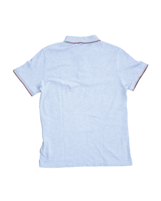 Polo Moncler bleu clair