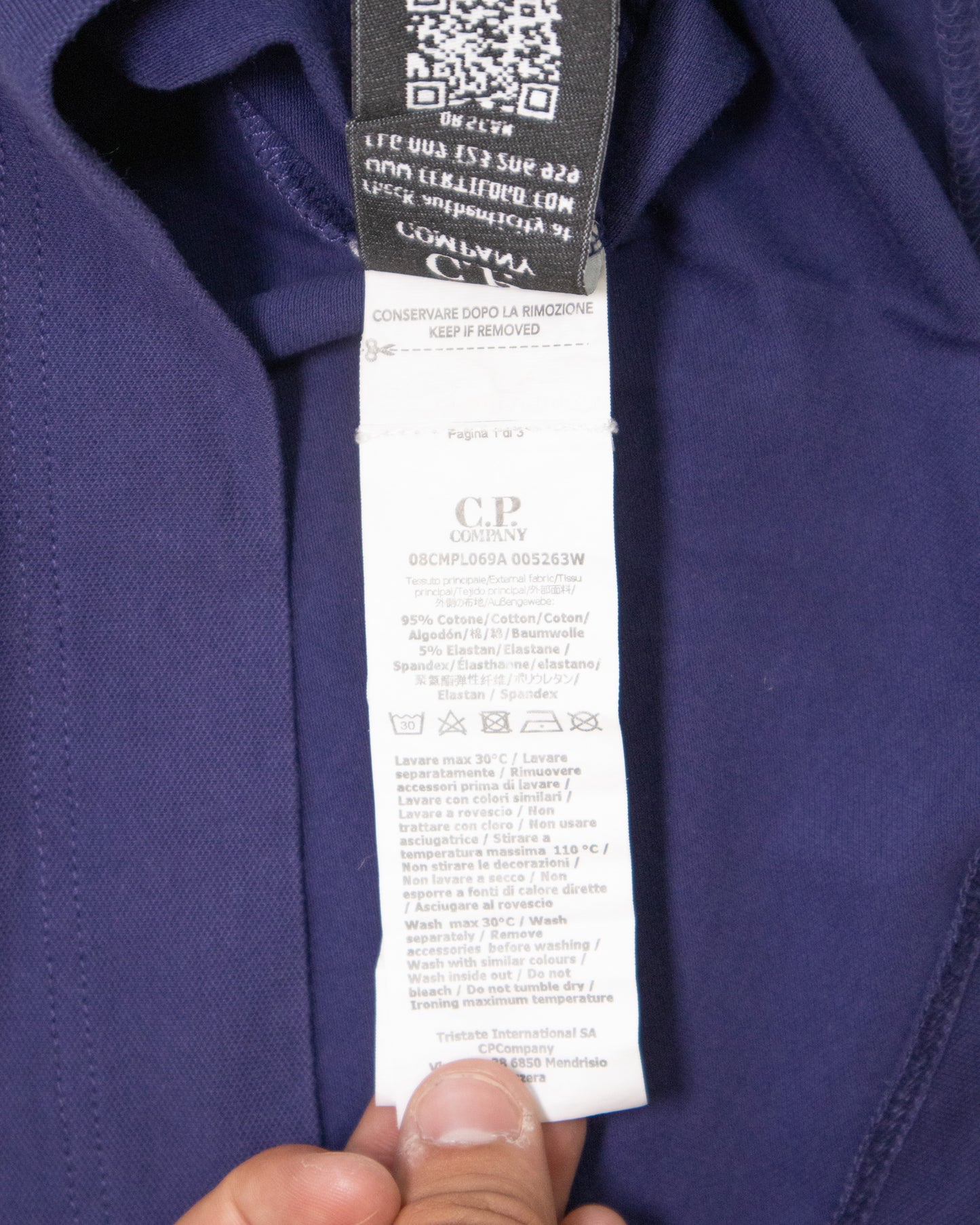 T-shirt CP company violet