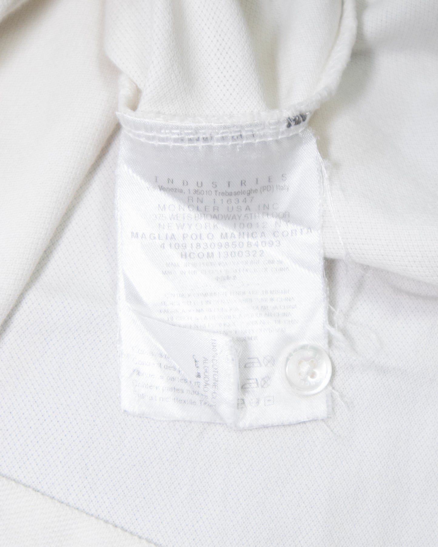 Polo Moncler blanc