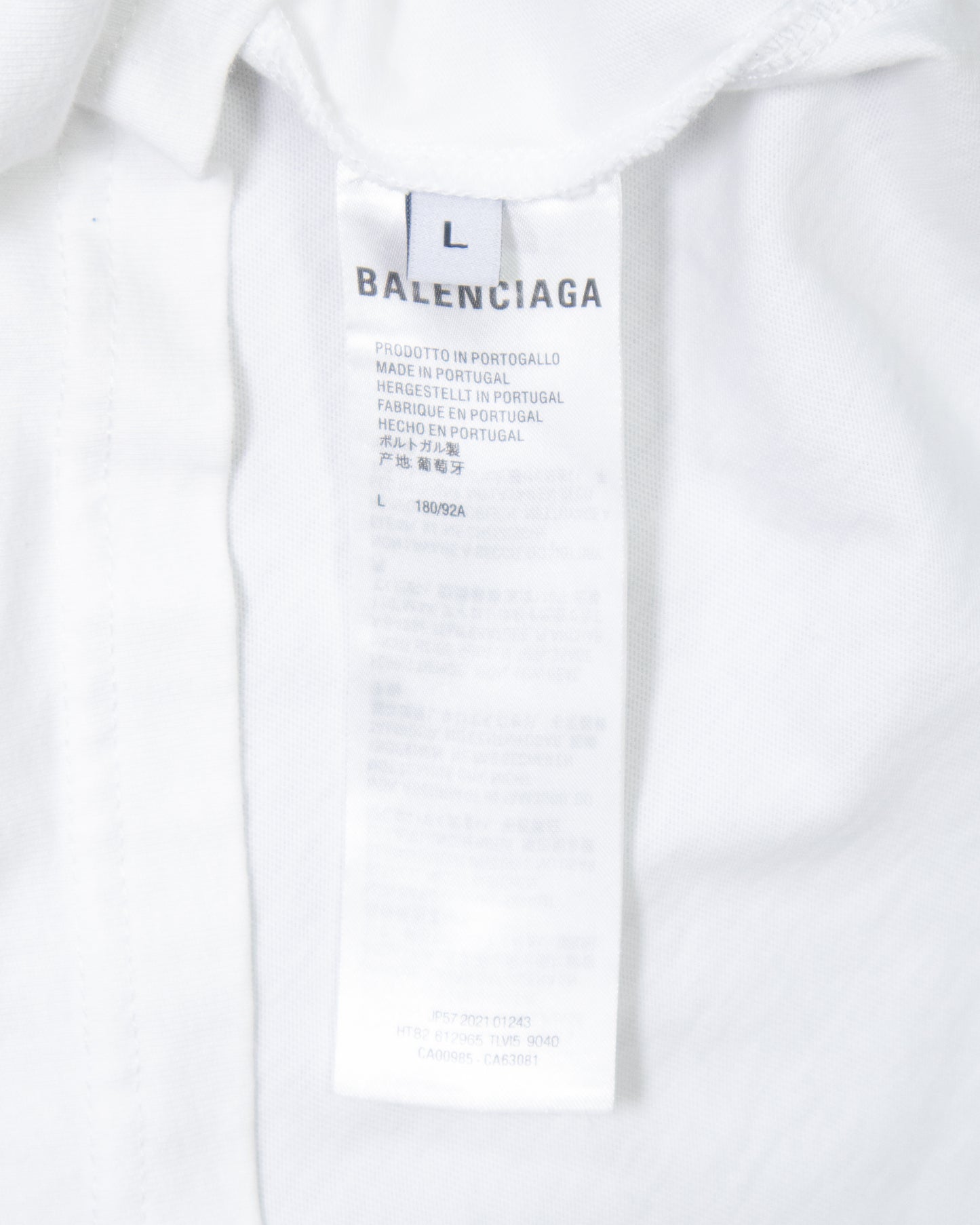T-shirt Balenciaga blanc
