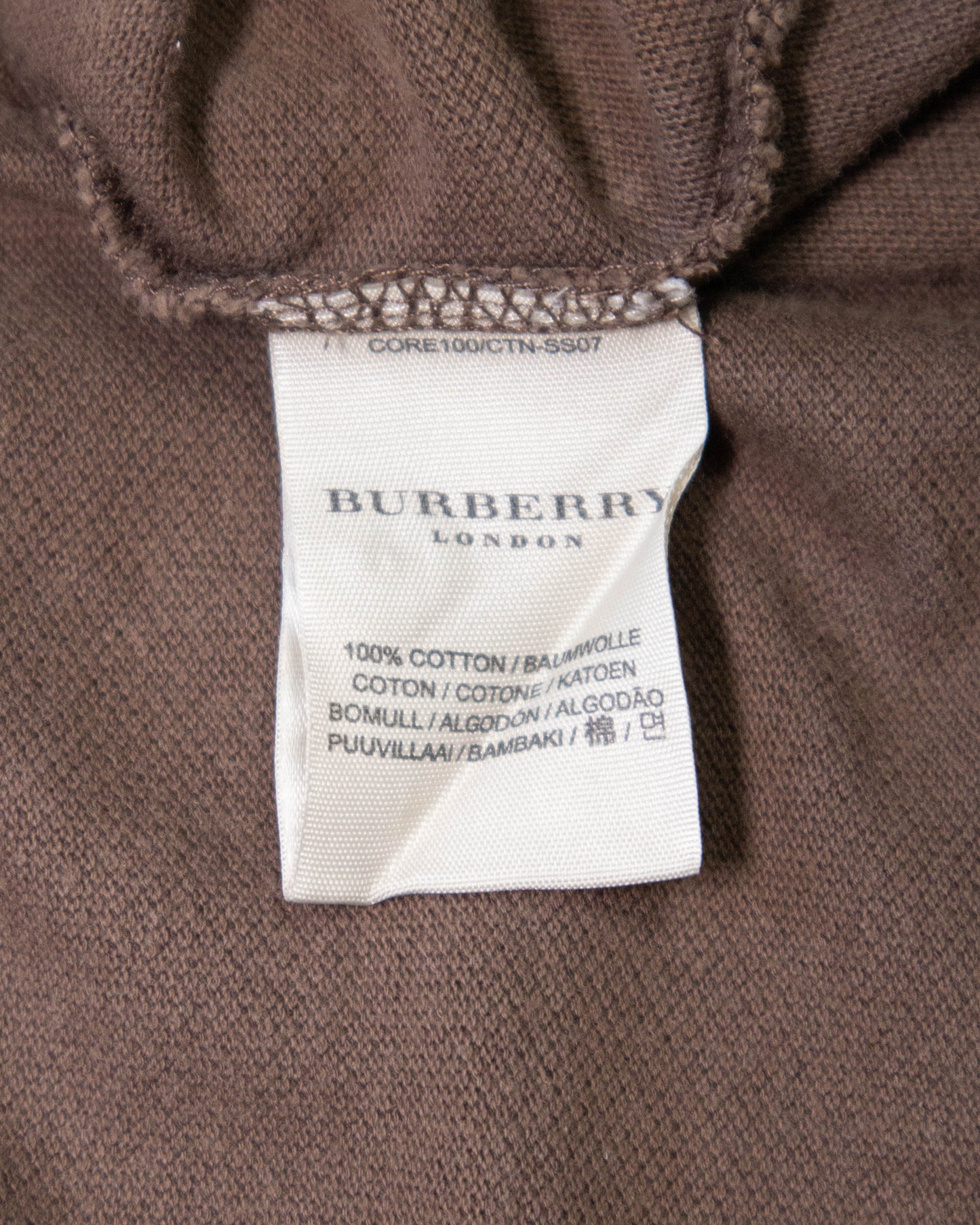 Polo Burberry marron