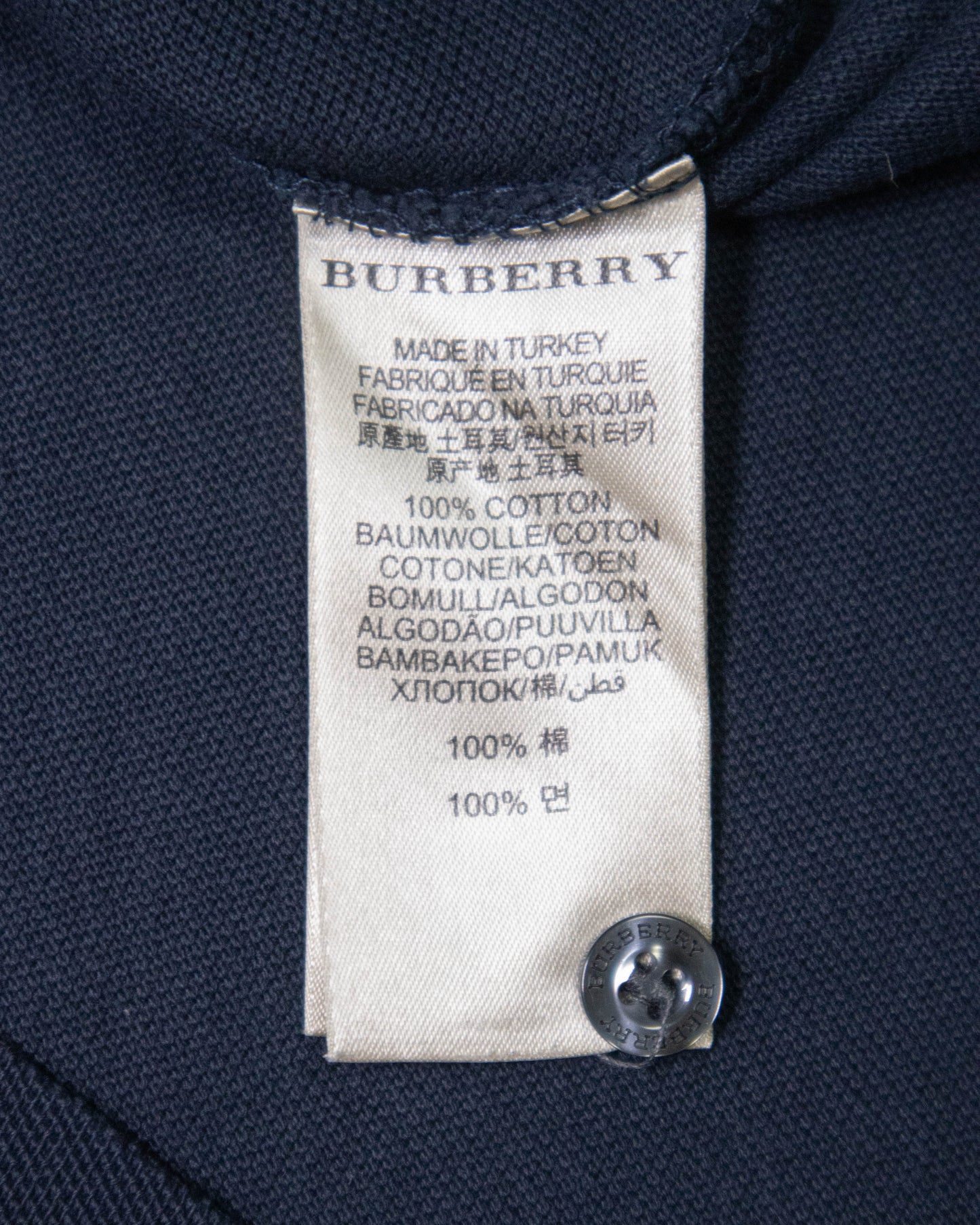 Polo Burberry bleu