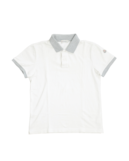 Polo Moncler blanc