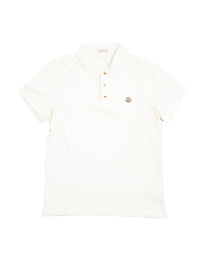 Polo Moncler blanc