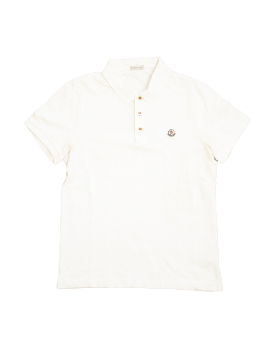 Polo Moncler blanc