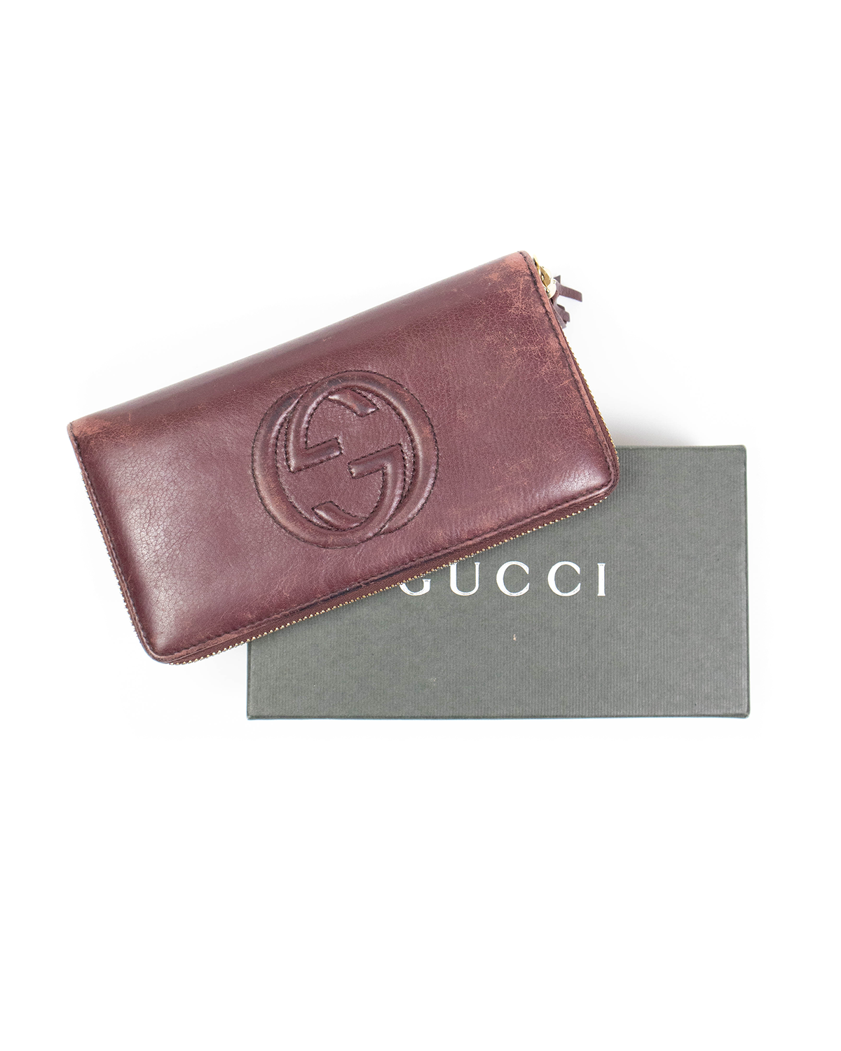 Gucci – Portefeuille / Porte-monnaie Soho Cellarius Peonia (19 x 10 cm)