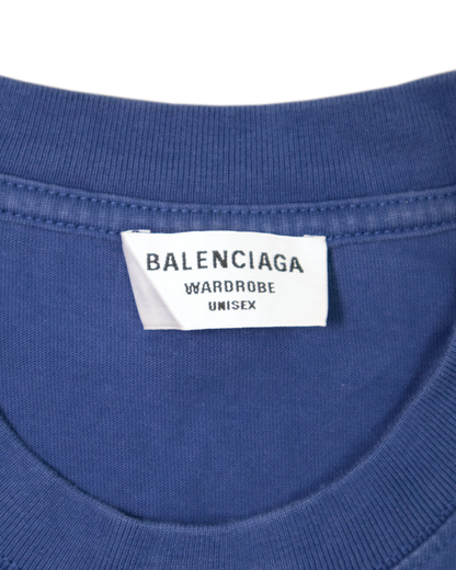 T-shirt Balenciaga bleu