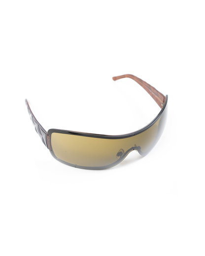 Chanel – Lunettes de soleil masque (Taille unique)