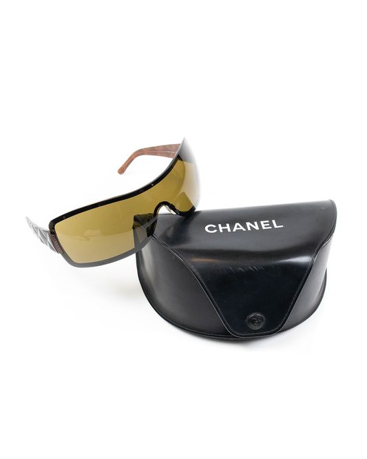 Chanel – Lunettes de soleil masque (Taille unique)