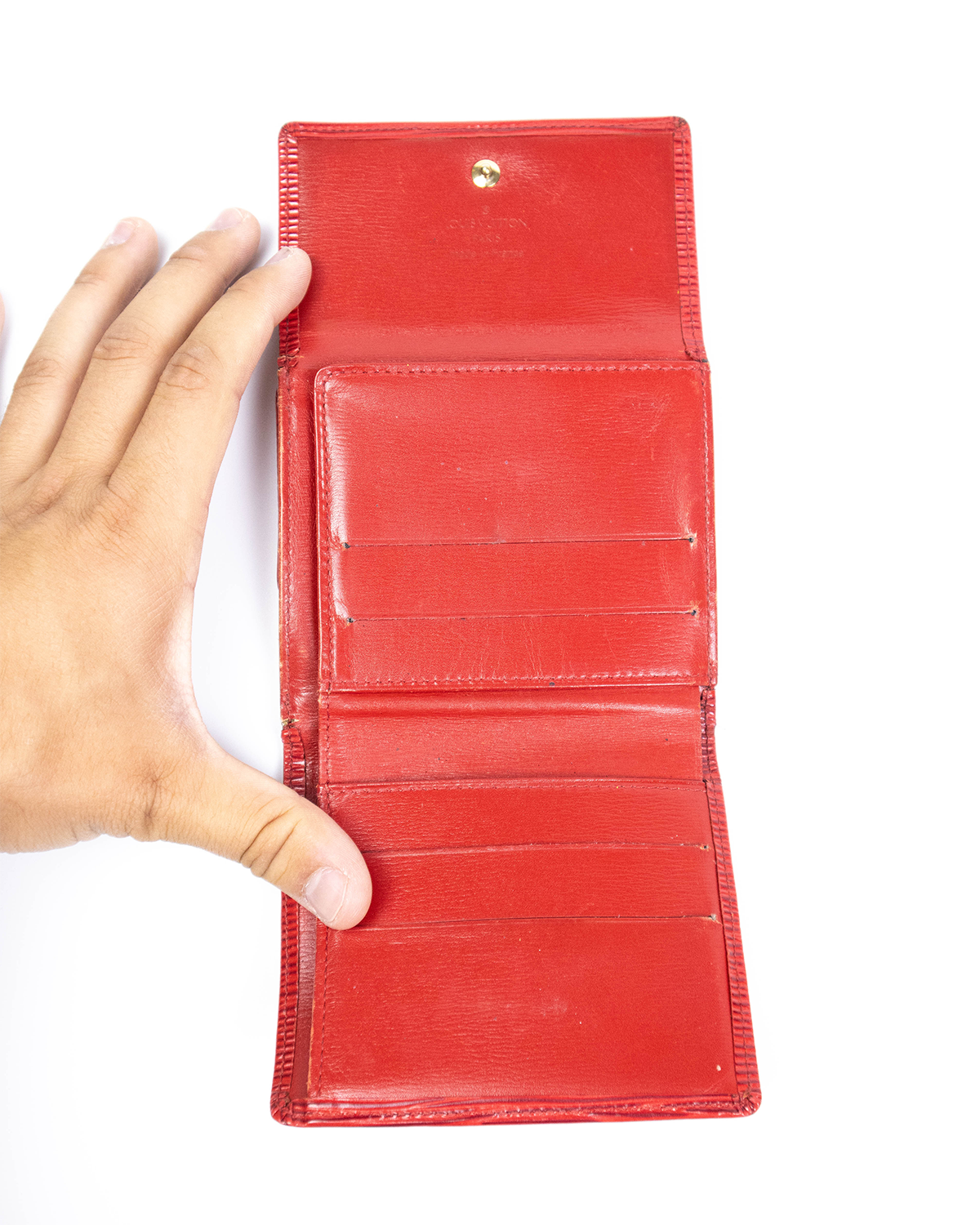 Louis Vuitton – Porte-monnaie / Porte-feuille Épi (11 x 10 cm)