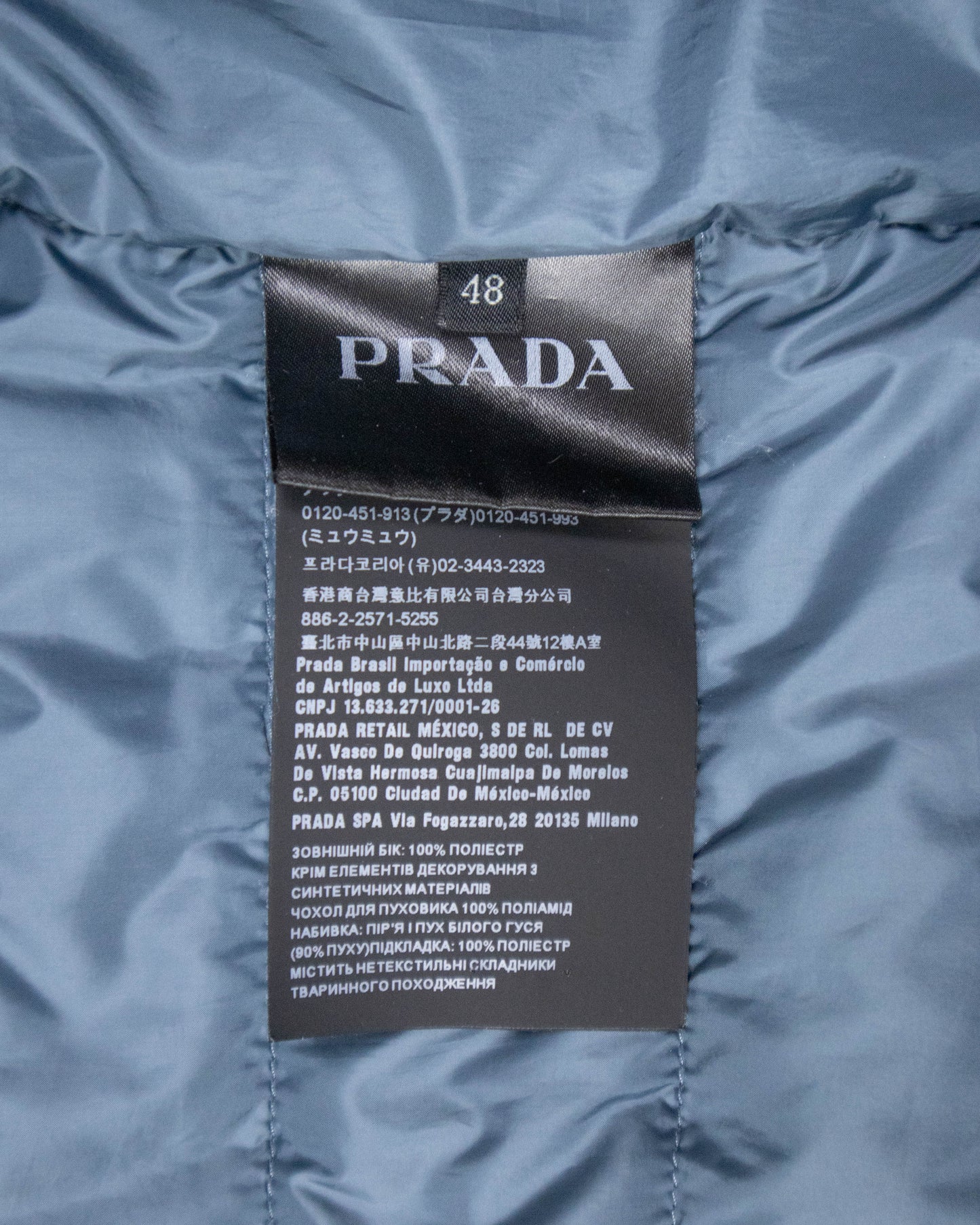 Doudoune sans manche Prada