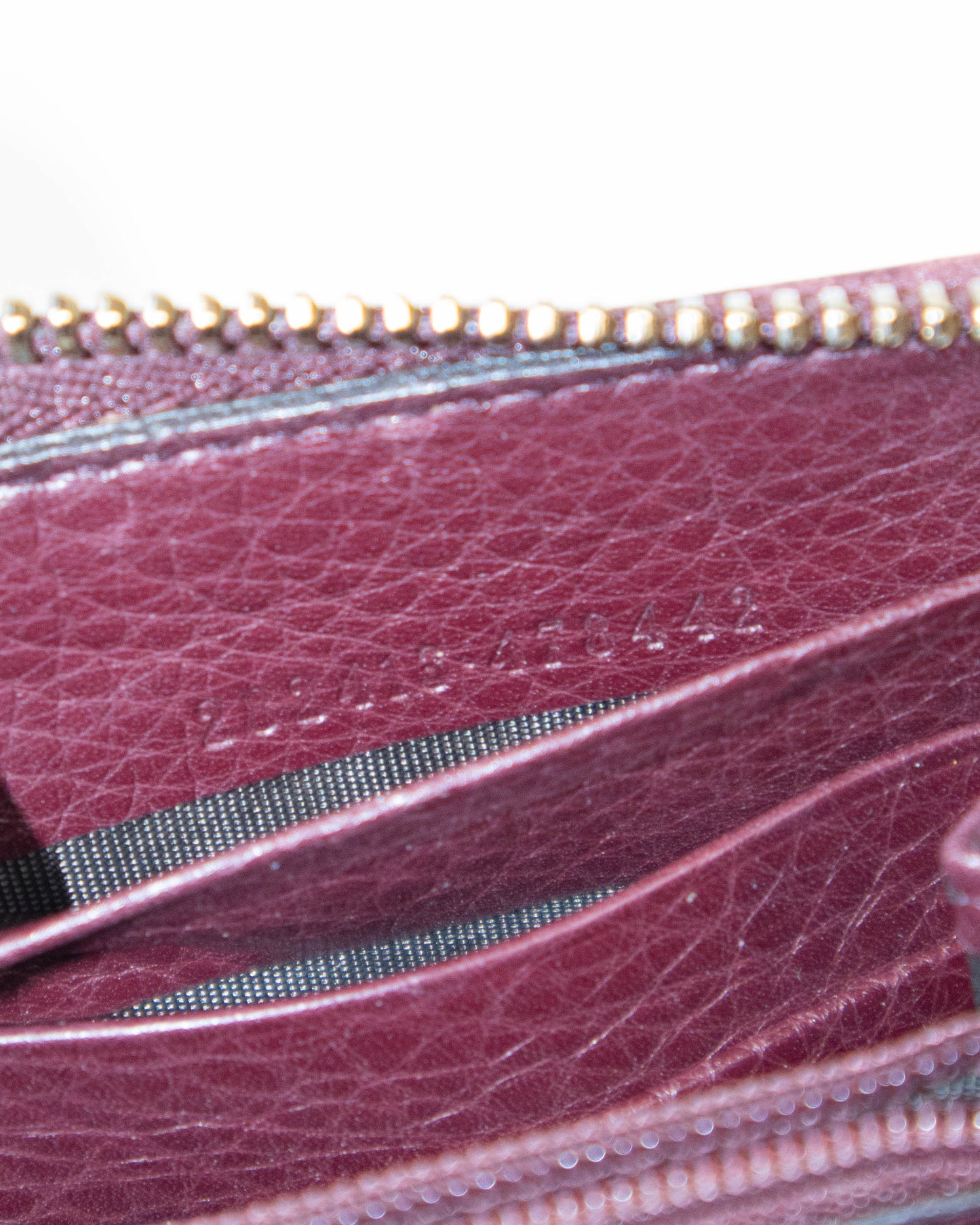 Gucci – Portefeuille / Porte-monnaie Soho Cellarius Peonia (19 x 10 cm)