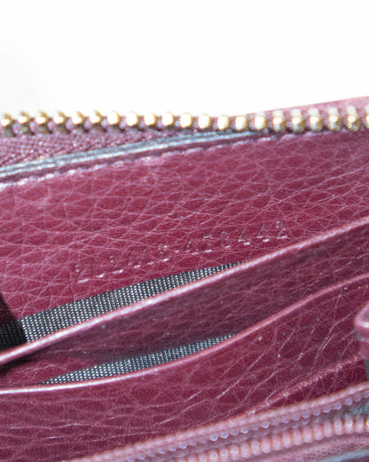Gucci – Portefeuille / Porte-monnaie Soho Cellarius Peonia (19 x 10 cm)