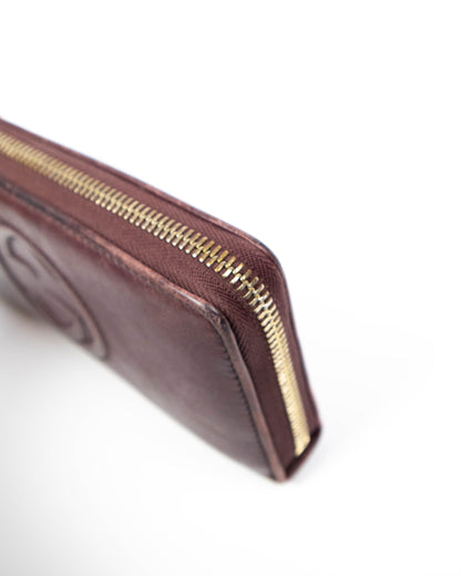 Gucci – Portefeuille / Porte-monnaie Soho Cellarius Peonia (19 x 10 cm)