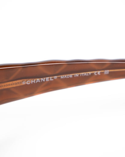 Chanel – Lunettes de soleil masque (Taille unique)