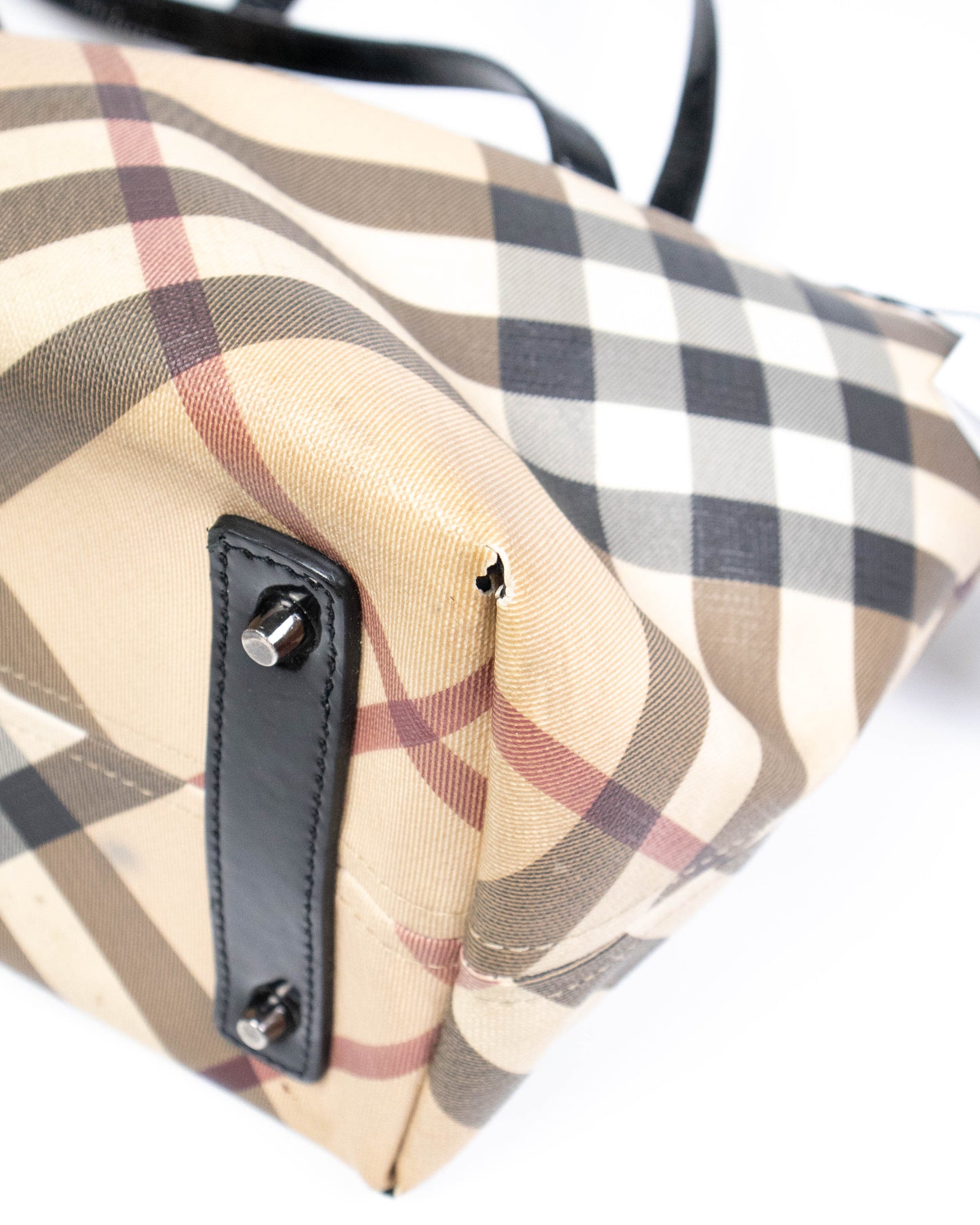 Burberry – Sac à main épaule cabas Supernova (32 x 18 x 23,5 cm)
