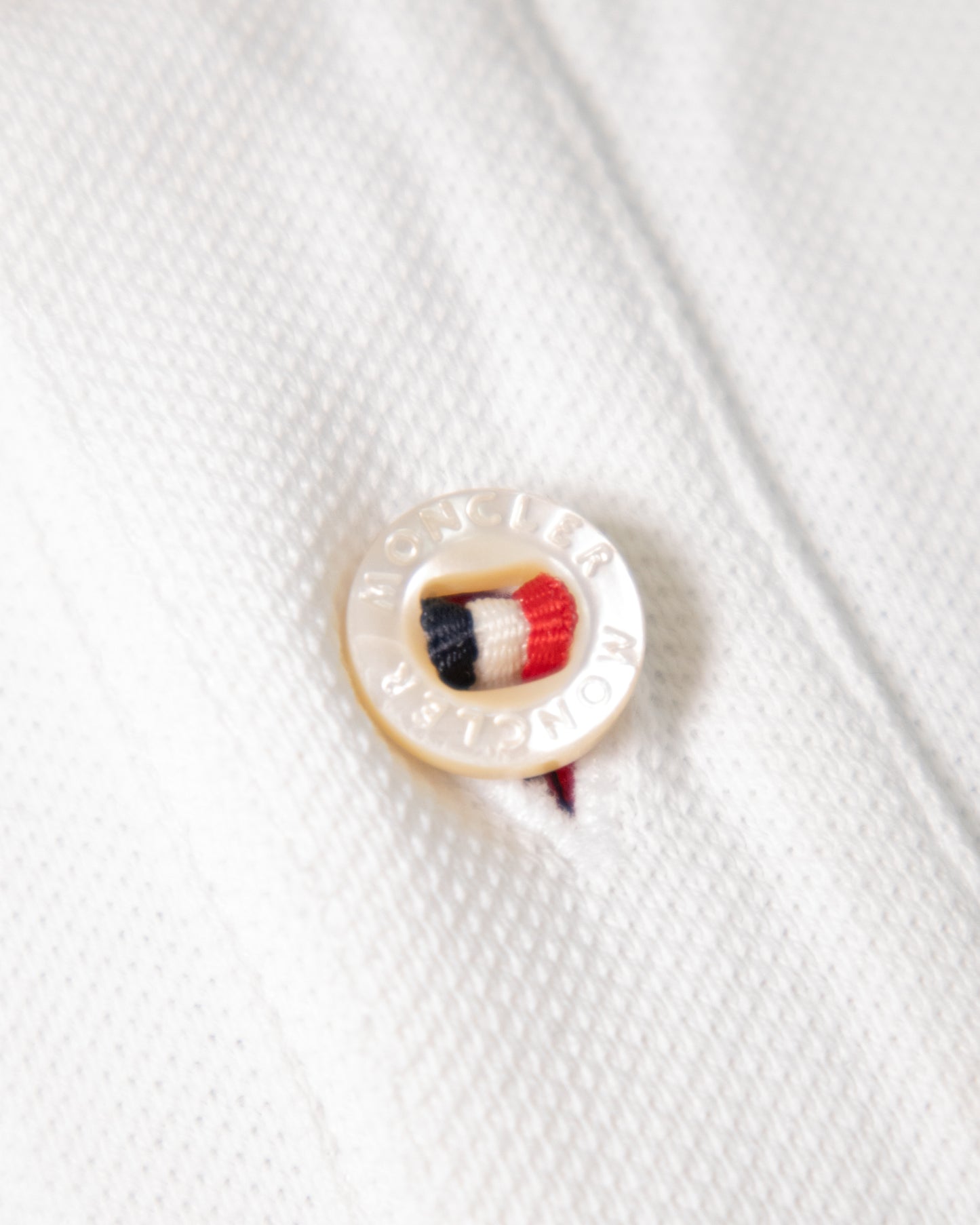 Polo Moncler blanc