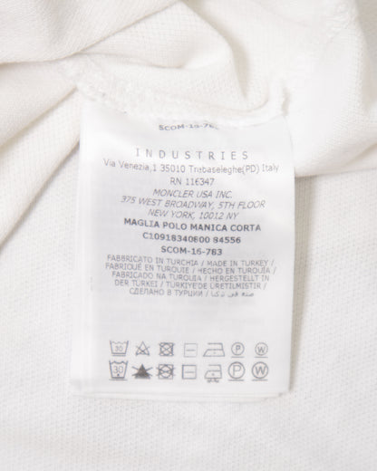 Polo Moncler blanc