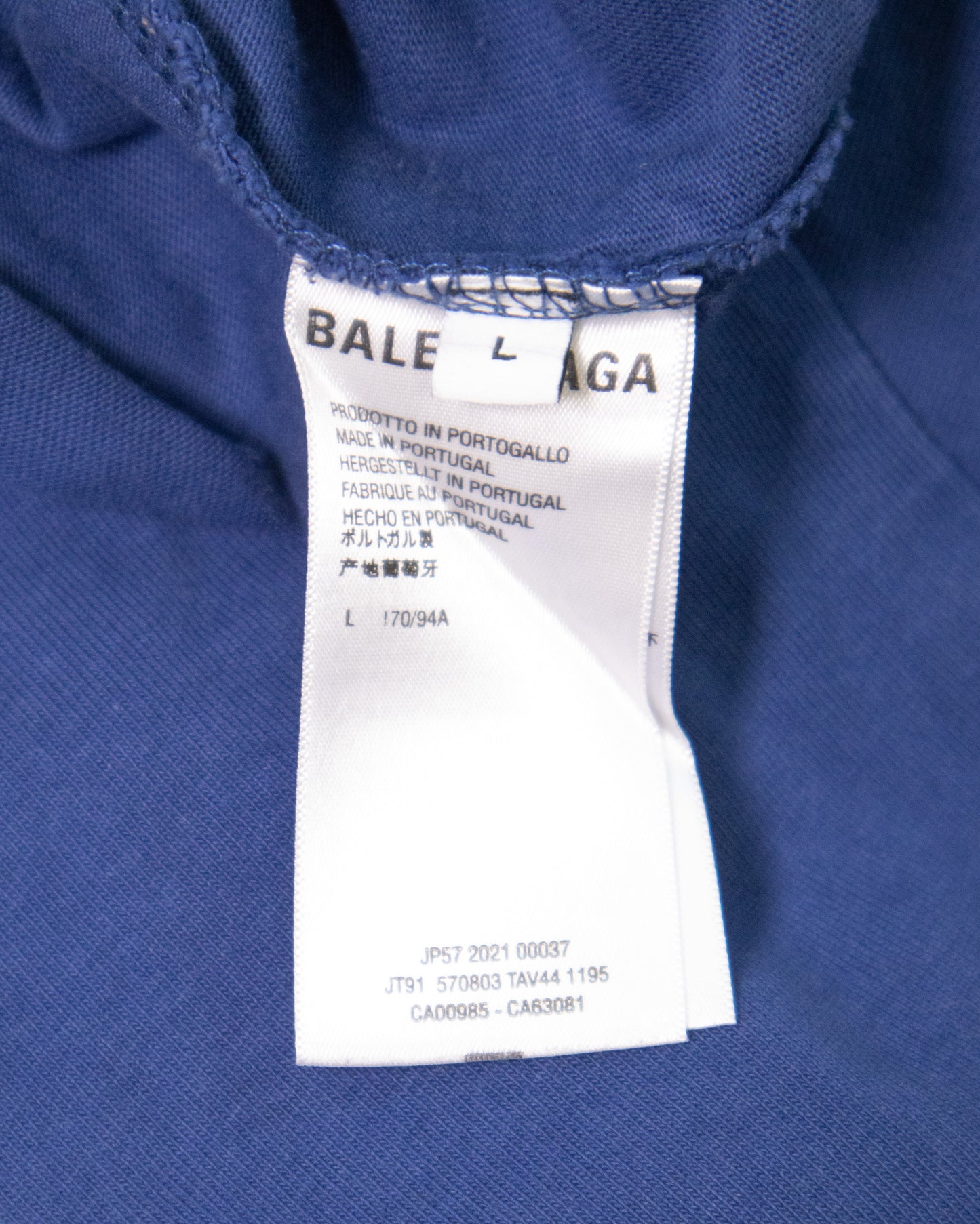 T-shirt Balenciaga bleu