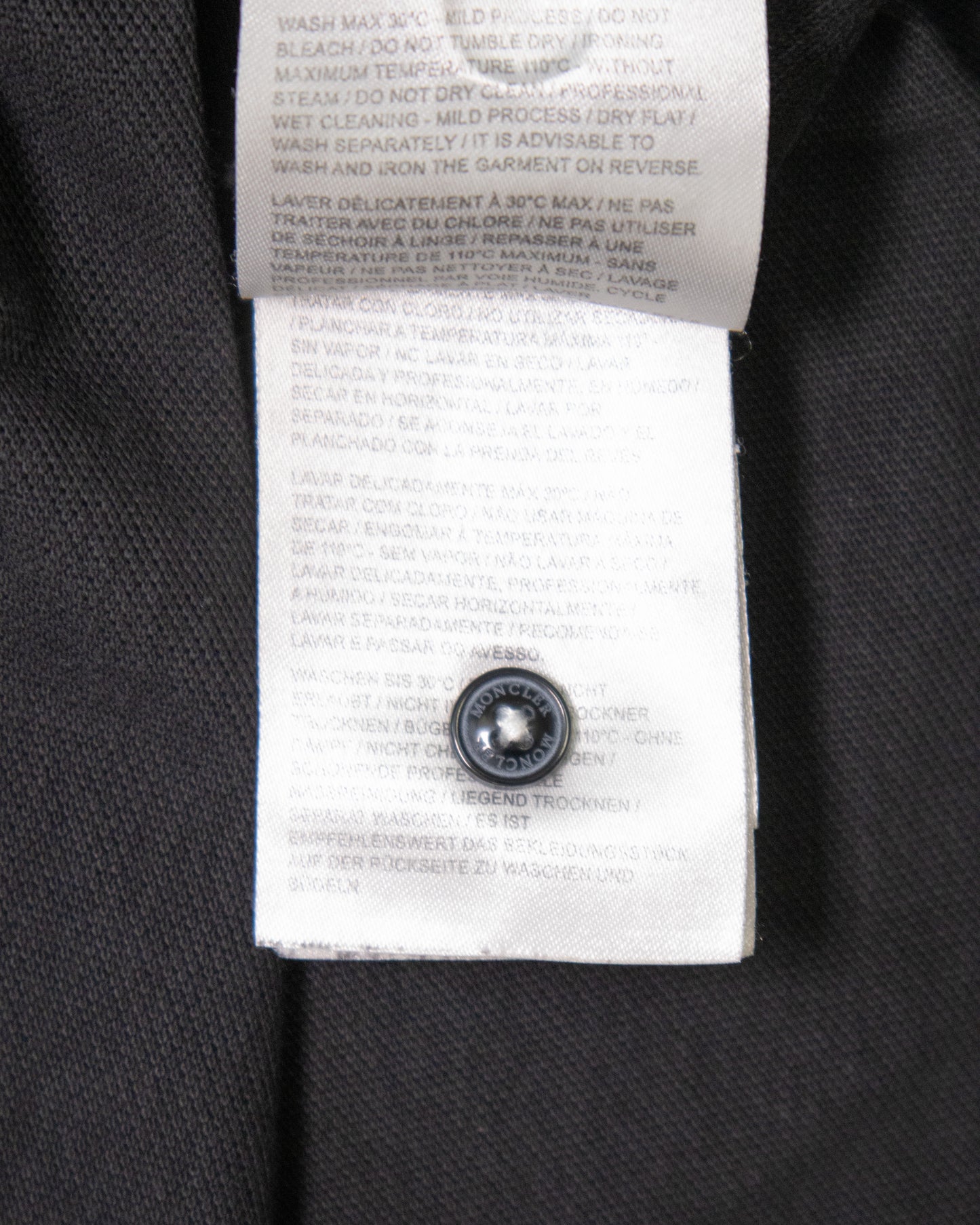 Polo Moncler noir