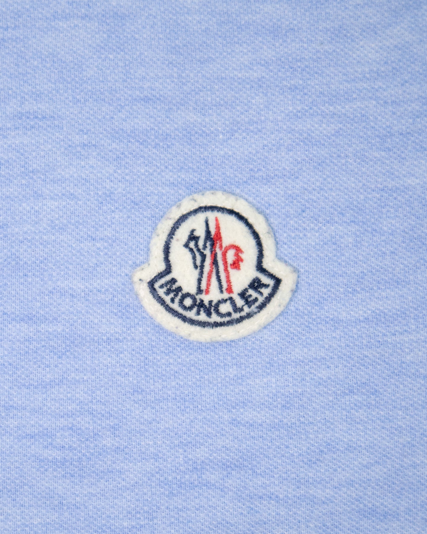 Polo Moncler bleu clair