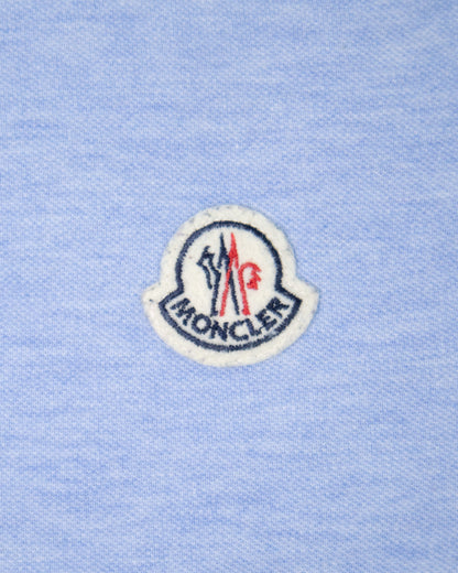 Polo Moncler bleu clair