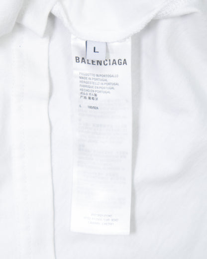 T-shirt Balenciaga blanc